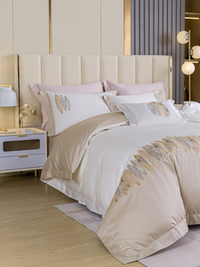 Bộ Ga Giường Bán Chạy 100% Cotton Sang Trọng Bộ Ga Trải Giường Đơn Giản Cỡ <span class=keywords><strong>Queen</strong></span> Tùy Chỉnh Bộ Ga Trải Giường Bộ Ga Giường - Product Image 2