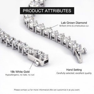 Custom Classic Engagement Wedding IGI Certified 18k White Gold <b>Lab</b> Grown Diamond Brilliant Cut Pendant Necklace Gift Anniversary - Product Image 6