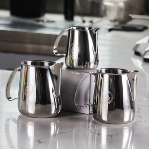 เหยือกทำลาเต้อาร์ต L-Beans ขนาด 350 มล. 600 มล. ทำจากสแตนเลส สำหรับกาแฟและนม เหมาะสำหรับร้านกาแฟ - Product Image 3