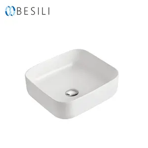High quality toilet sink modern bathroom basin sinks square counter top sink bathroom ceramic wash basin