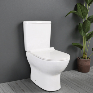 Bán buôn sứ washdown nhà vệ sinh nước Closet Trắng phòng tắm gốm dual-tuôn ra tầng gắn hai mảnh nhà vệ sinh cho nhà vệ sinh - Product Image 1