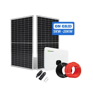 太阳能发电系统德业分配器5Kw 7Kw 8Kw 10Kw带逆变器的电网太阳能存储系统一站式解决方案