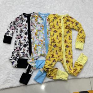 Mystery Box Ready to Ship <strong>Blind</strong> Box Bamboo Clothes Toddler Sleepers Character Print Baby Bamboo Zippy Pajamas - Product Image 3