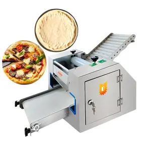 Table Top Continous Automatic Pizza Dough Sheeter Roller Pizza Dough Press Machine For Baking Pizza Bread Pastry