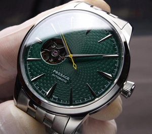 Montre de luxe décontractée à mouvement mécanique automatique, étanche, motif œil de tigre squelette, série Cocktail, en stock - Product Image 4