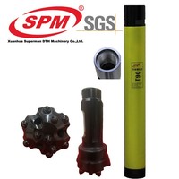 SPM70 75mm 3 pouces forets en acier allié au cobalt tête de perceuse à percussion minerai de roche extraction de puits d'eau forage de noyau minerai puits d'eau minier