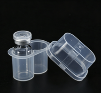 Boîte de conteneur en plastique PP transparent à 2 trous, boîte de flacons pharmaceutiques pour emballage de flacons lyophilisés de 3 ml/5 ml