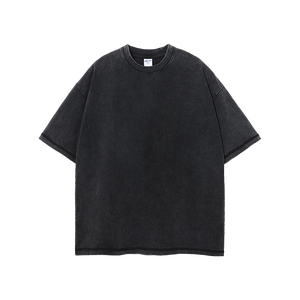 เสื้อยืดโอเวอร์ไซส์ผู้ชาย OEM 250GSM ผ้าฝ้าย 100% ซักกรดสไตล์วินเทจ พิมพ์ลายโลโก้ด้วยเทคนิค DTG เสื้อยืดน้ำหนักมาก สั่งทำได้ - Product Image 3