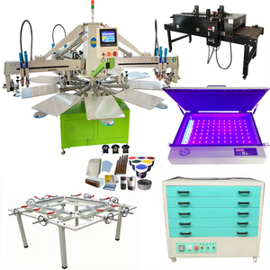 Nueva Prensa de Serigrafía Automática de 10 Estaciones, 3 Colores, Juego Completo para Uso Industrial - Product Image 1