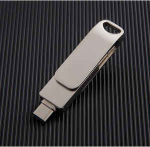 Cross-Border Pingguo 128G USB 3.0 Flash Drive Quatre-en-Un Rotation Métal Android Type-C Ordinateur Téléphone Mobile Interface Nouveau - Product Image 2