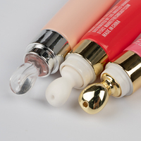 Emballage vide d'huile pour les lèvres de 10ml 20ml pour cosmétiques avec tête en céramique tuyaux de crème pour les yeux en plastique Logo personnalisé Tube de compression de gel pour les yeux