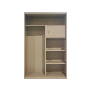 Armario Moderno Extensible de Hierro con <span class=keywords><strong>2</strong></span> <span class=keywords><strong>Puertas</strong></span> y Espejo, Armario de Acero para Uso Hospitalario - Product Image 2