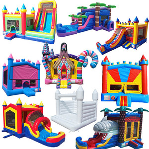 Jumpers de cour commerciale videurs château gonflable maison de rebond gonflable château sautant avec toboggans pour enfants - Product Image 4