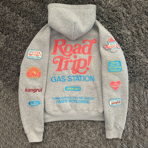 Áo hoodie may vá tùy chỉnh với thêu, kiểu dáng vai rơi, hai lớp, chất liệu dày 420 gsm, áo len có mũ dành cho mùa đông - Product Image 1