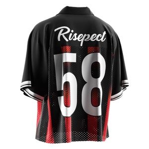 Maillot de football américain vintage, tissu tricoté respirant et brillant, chemise de rugby personnalisée pour le jour du match, unisexe - Product Image 6