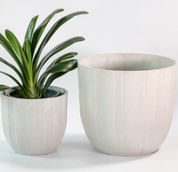 Vas plastik Desktop kualitas tinggi, vas tanaman Bonsai bulat, pot bunga sederhana & tanaman untuk Dekorasi Rumah dan Taman