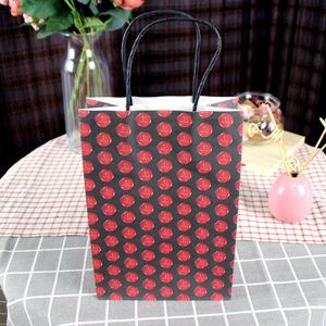 Bolsas de Papel Kraft Personalizadas con Asas, Coloridas, con Logotipo, de Lujo, para Regalos de Navidad, Bodas, Joyería, Comida para Llevar - Product Image 1