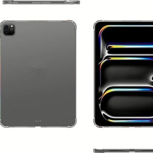 Silicon <b>Case</b> for <b>iPad</b> Pro 13 11 Air 2024 12.9 2022 <b>Mini</b> 10.<b>2</b> 9.7 10.5 Clear Transparent <b>Case</b> Soft TPU Back Cover Tablet <b>Case</b> - Product Image 4