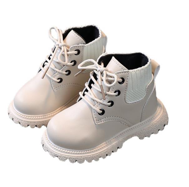 New children's leather Martin boots girls' short boots, boys, British style, children's boots