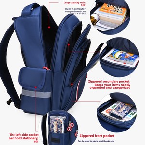 Mochila Escolar Impermeable Unisex con Logotipo Personalizado, Antirrobo, para Uso Diario, para Niños - Product Image 3
