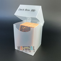 Boîte de jeux de société PP 100 +, étui de rangement transparent pour cartes à collectionner pour Yugioh Magic Mtg Pkm Ygo Tcg Poker Tarot