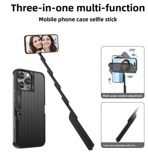 Funda para Teléfono Portátil con Control Remoto Multifuncional 3 en 1 con Bluetooth y Palo para Selfies, para Uso en Exteriores, Compatible con 15 Pro Max, 16, <span class=keywords><strong>14</strong></span>, 13 - Product Image 1
