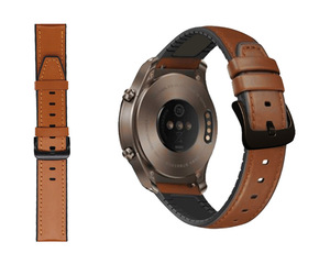 Correa de cuero de 22mm para <span class=keywords><strong>Huawei</strong></span> <span class=keywords><strong>GT</strong></span> 2 GT2 <span class=keywords><strong>Pro</strong></span>, reemplazos de correa de reloj Honor Magic 1 2/GT4 <span class=keywords><strong>3</strong></span> 2 46mm, correa de reloj para hombre - Product Image 4