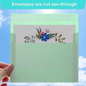 Enveloppes colorées 5x7 format A7 pour invitations de mariage, photos imprimables, cartes postales, cartes de vœux, envoi postal, papier ordinaire, auto-adhésives - Product Image 4
