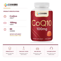 Gummies CoQ10 à la Formule Personnalisée Saveur Orange, Gummies CoQ10 pour l'Énergie Cellulaire, Fabrication sous Marque Blanche, Vente en Gros