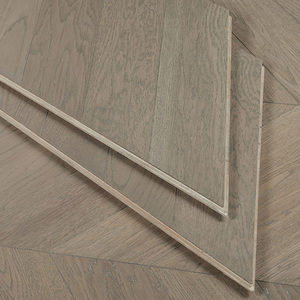 <span class=keywords><strong>Plancher</strong></span> en <span class=keywords><strong>bois</strong></span> d'ingénierie multicouche en teck et noyer noir sur mesure avec installation par clips pour sous-sol au design moderne - Product Image 3