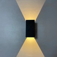 Lampu lanskap 12W 20cm, untuk dekorasi rumah Hotel taman luar ruangan, lampu dinding LED mewah, lampu dinding eksterior dalam permintaan besar