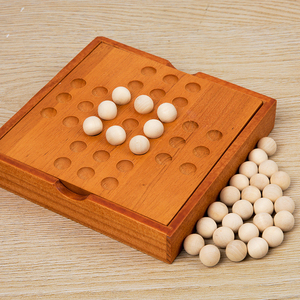 Jeu <span class=keywords><strong>d</strong></span>'échecs classique en bois pour enfants, jouet éducatif de bureau pour enfants, jeu de société intellectuel - Product Image 5