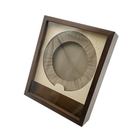 Offre Spéciale Pu'er Tea Boîte en bois Boîte de présentation laquée couleur chocolat avec couvercle en verre transparent