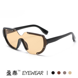 Eyewear Oversized <b>Frame</b> Sunglasses UV400 PC Unisex Fashion Sunshades - Product Image 2