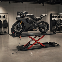 Plateforme élévatrice hydraulique électrique pour moto, table à ciseaux robuste, équipement d'atelier et de garage, kit d'outils de réparation
