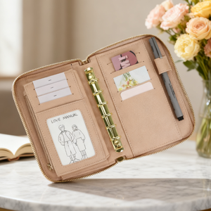 Chất lượng cao A6 Ngân Sách chất kết dính Ví thiết kế mới sang trọng da tiền mặt Chất kết dính với dây kéo - Product Image 2