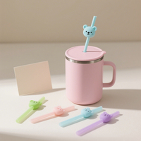 Paille de gobelet en silicone de qualité alimentaire sans BPA avec capuchon de protection de pointe Accessoires de boisson