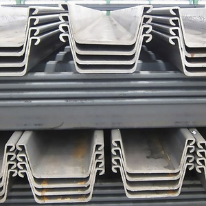 Fournisseurs de palplanches auxiliaires d'angle haute <span class=keywords><strong>pression</strong></span>, palplanches en acier profilé à froid de type U, profilé en acier de type 2, profil U de 6m, 9m, 12m - Product Image 2