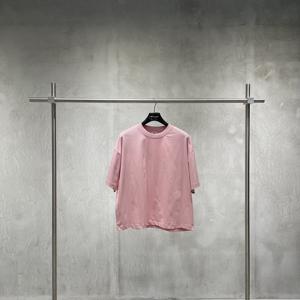 Camiseta de Punto de Manga Corta Básica de Color Sólido Personalizada para Hombre, 100% Algodón, Suave, Transpirable, Antiarrugas, Corte Regular, Verano - Product Image 1