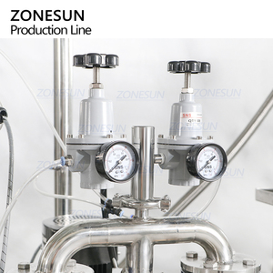 ZONESUN ZS-CDB1 Carbonated Beverage Drinks Sparkling Soda <b>Water</b> <b>Glass</b> <b>Bottles</b> Isobar Filling Production Line With Mixing Tank - Product Image 4