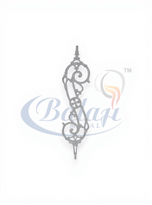 Barandilla de Escalera Arquitectónica de Hierro Fundido en Espiral de 10 mm de Grosor, 31.75 Pulgadas de Alto, Moderna, Decorativa, Sin Marco, Resistente al Óxido/Agua - Product Image 1