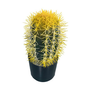 Mini Bola de cactus artificial-Cactus verde de plástico de alta simulación para decoración de escritorio, plantas modelo al por mayor de tamaño pequeño - Product Image 4