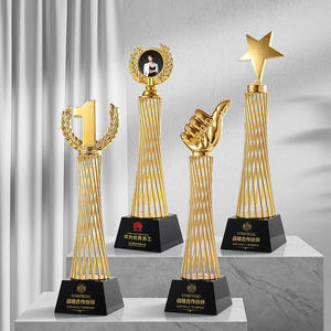 Trophée métallique avec motif étoile et pouce levé, gravé au laser, durable, pour récompenses d'entreprise, souvenir - Product Image 3