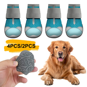 Blue Rubber Dog Shoes Breathable Non Slip Waterproof Paw <b>Boots</b> Wear Resistant Pet <b>Socks</b> for All Seasons - Product Image 1