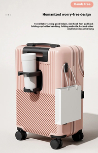 New Laptop <b>Suitcase</b> Travel Bag Set for Outdoor Front Open Luggage Carry on Luggage with USB Port - Product Image 2
