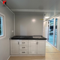 Maison préfabriquée de luxe personnalisable avec maison conteneur pliable et extensible sur mesure avec panneaux métalliques sculptés