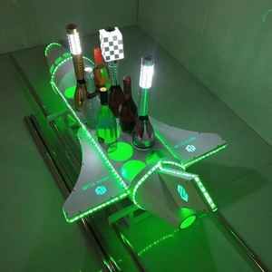 RICHSHINING, presentador de botella LED con forma de avión acrílico personalizado para cubos de hielo para pubs nocturnos, fiestas KTV, bodas - Product Image 1