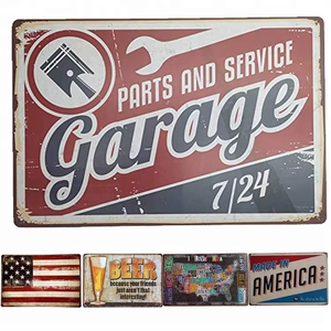 Europese Stijl Land Boerderij Rustieke Custom Groothandel Vintage Letter Plaque Metalen Tin Teken - Product Image 5