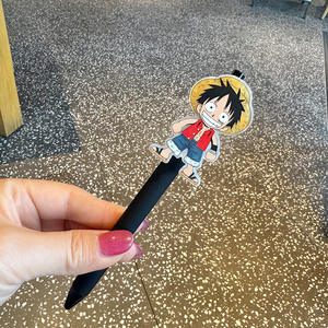 Personalized Creative Cartoon <b>Cool</b> Cute Anime Metal Ballpoint <b>Pens</b> High-Endurance Adorable Student Use Neutral Studying - Product Image 2