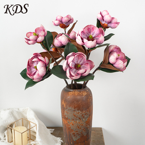 Flores Artificiales de Magnolia <span class=keywords><strong>Grandiflora</strong></span> de Seda de 71 cm, en Oferta, para Decoración de Bodas, Hogar y Oficina - Product Image 2